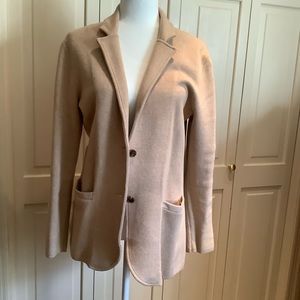 J Crew Factory camel schoolboy sweater blazer size M